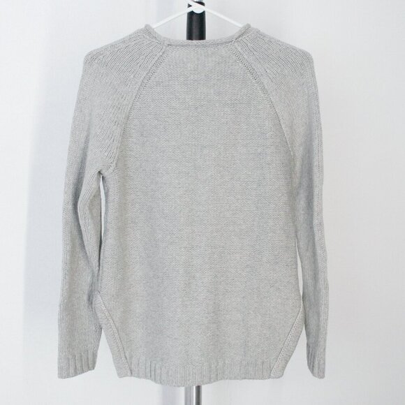 Banana Republic Sunday Sunday Wool Blend Grey Raglan Knit Crewneck Sweater Sz XS - Picture 7 of 13